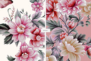 Victorian Reverie Watercolor Prints, a Pattern Graphic by LEAFure (Thumbnail 7 of 9)