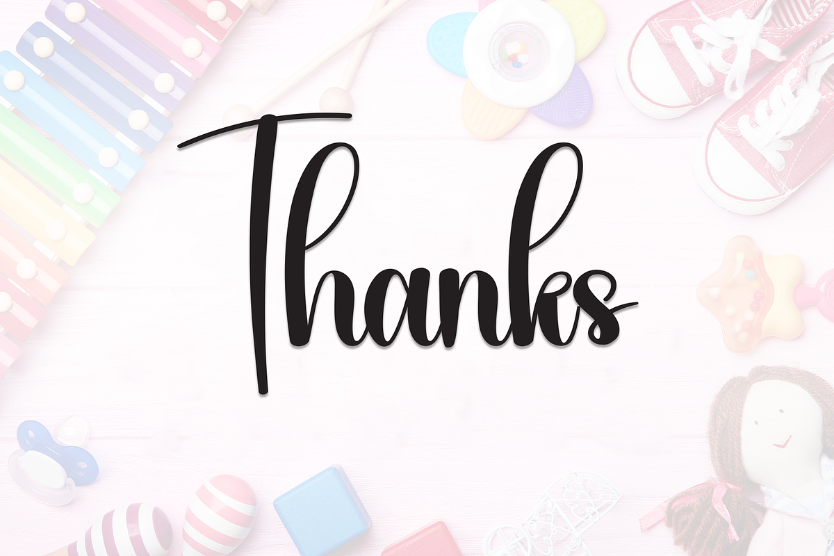 Babyshow | Script Font, a Handwritten Font by Scratchones (Photo 8 of 8)