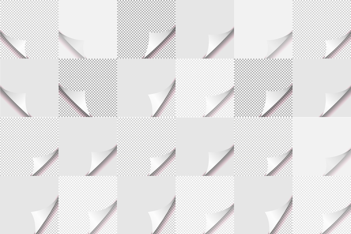 Page curl set, a Background Graphic by Janoj's Store (Photo 2 of 2)