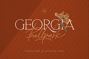 Georgia Ballpark - FONT DUO, a Serif Font by Sarid Ezra (Thumbnail 10 of 10)