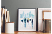 Watercolor Silhouettes People Set, a Person Illustration by AlineArtStore (Thumbnail 2 of 12)