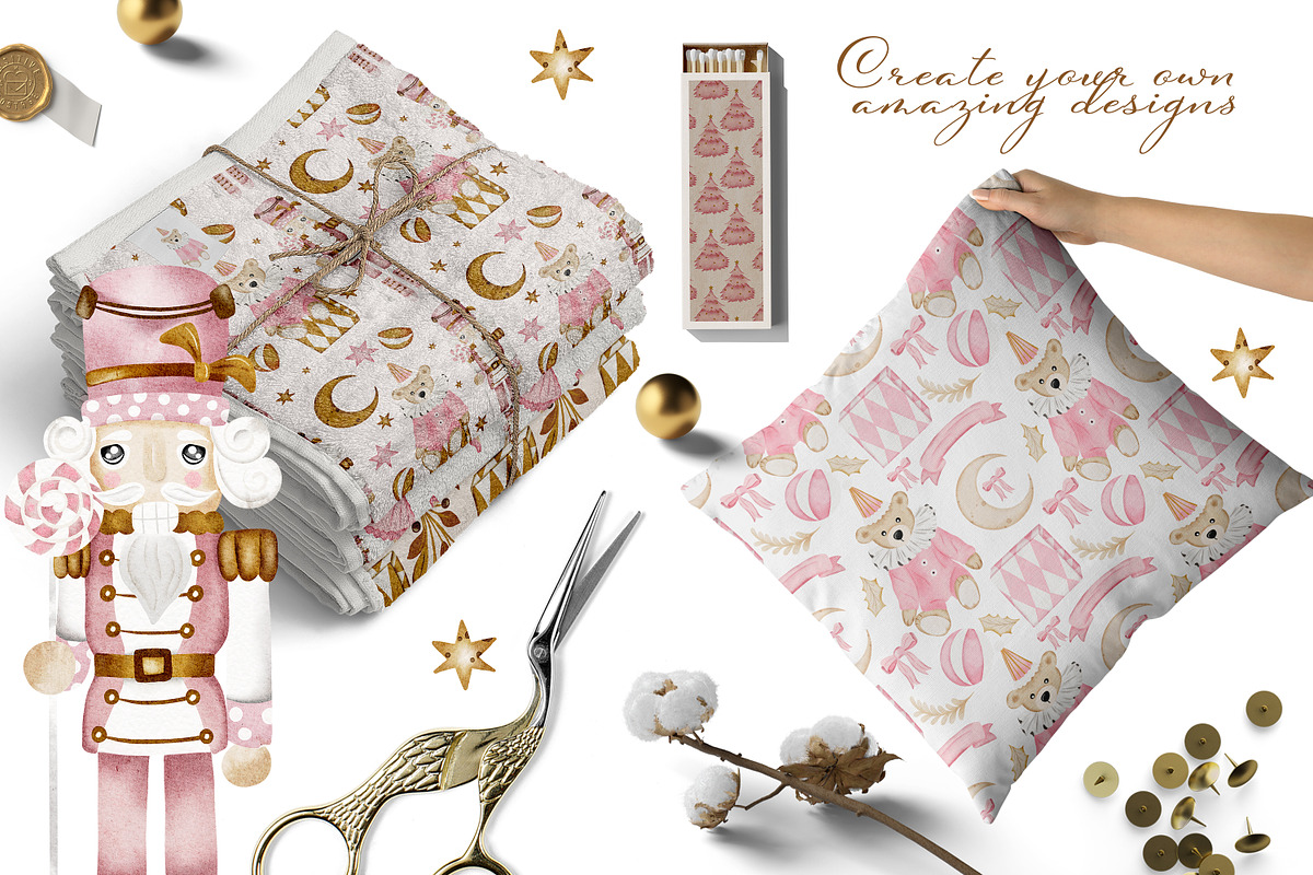 Candy Christmas Nursery Collection, a Decorative Illustration by Pati Paints (Photo 6 of 13)