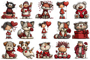 Whimsical Valentine's Day Clipart, an Illustration by OK Design (Thumbnail 3 of 6)