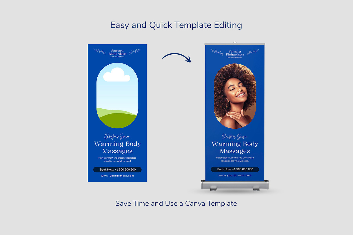 Aesthetic Beauty Salon RollUp Banner, a Flyer Template by artbart (Photo 5 of 5)