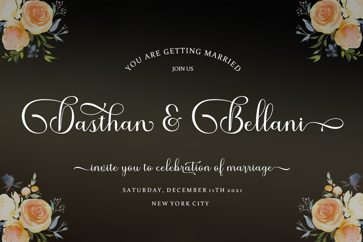 Benthura Script, a Script Font by Sammy Std (Photo 8 of 12)