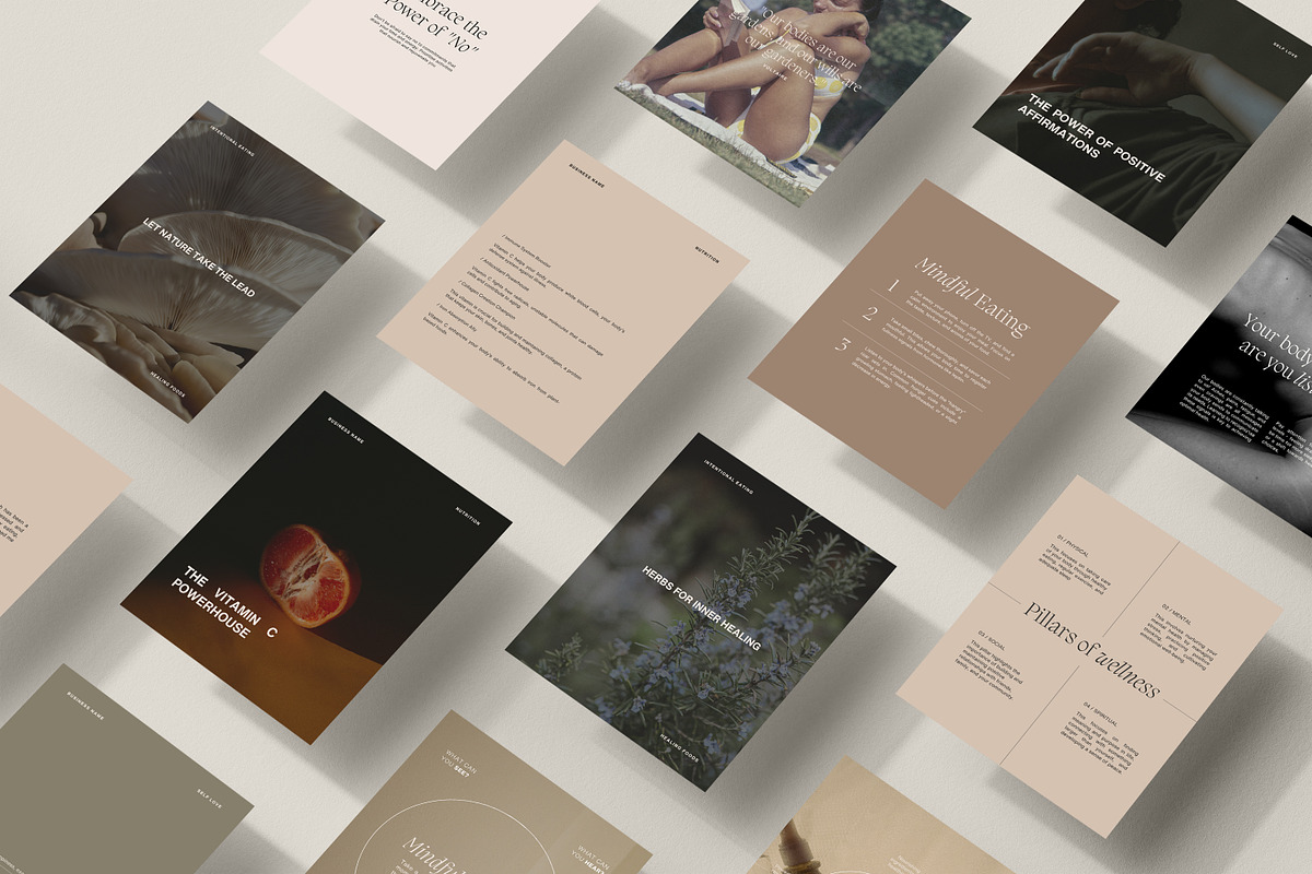170 Wellness Canva Templates, a Social Media Template by Sikoya Design (Photo 7 of 10)