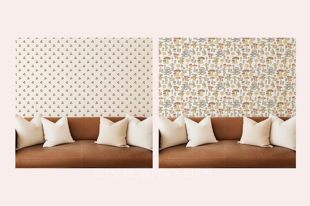 Living Room Wallpaper Mockup Bundle, a Household Mockup by ItsFreakinMockups (Photo 8 of 8)
