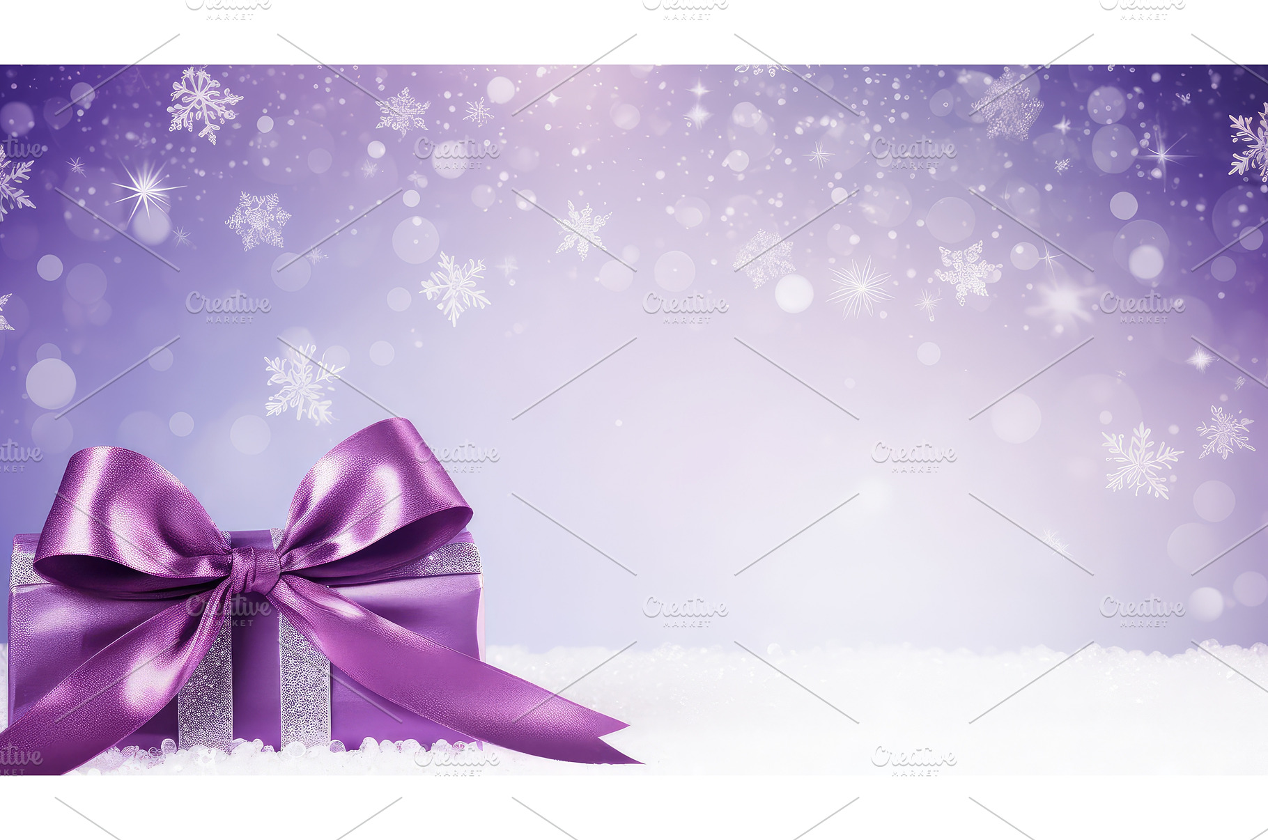 silver christmas banner purple ai, a Background Photo by pikepicture