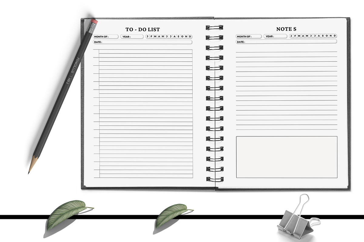 Ultimate Monthly Planner Pack vlo:06, a Stationery Template by DesignByStore (Photo 3 of 4)
