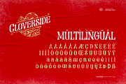 Cloverside - Vintage Label Font, a Symbol Font by ikiiko (Thumbnail 7 of 7)
