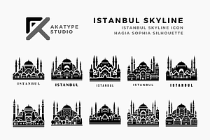 Istanbul Skyline Icon Vector, an Icon by Akatype Studio