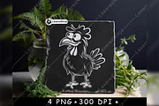 Cute Rooster Chicken Farmyard Animal, a Background Graphic by LaseredNinja (Thumbnail 4 of 7)