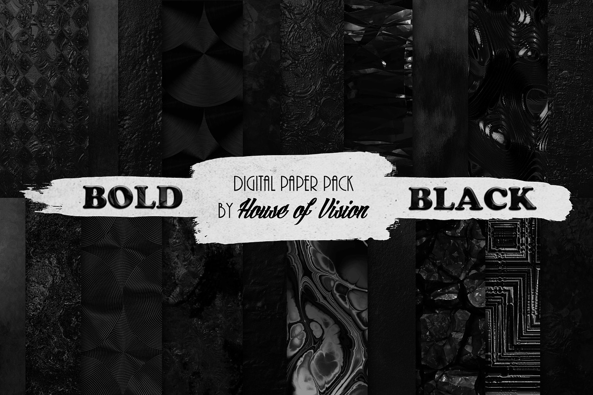 Bold Black Textured Pack