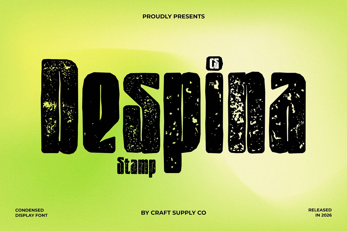 CS Despina Stamp, a Sans Serif Font by Craft Supply Co. (Photo 1 of 8)