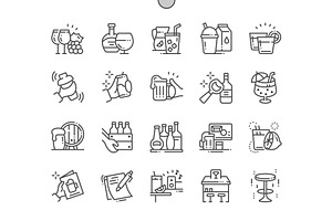 Bar 2 Line Icons, an Outline Icon by Palau