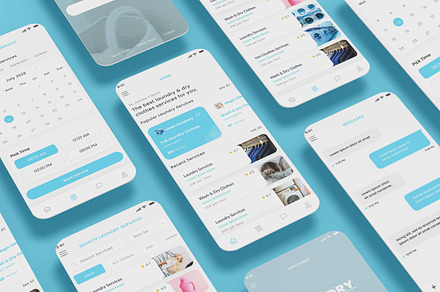 Laundry, Wash & Dry Clothes App, an App Template by nagaredesignstudio