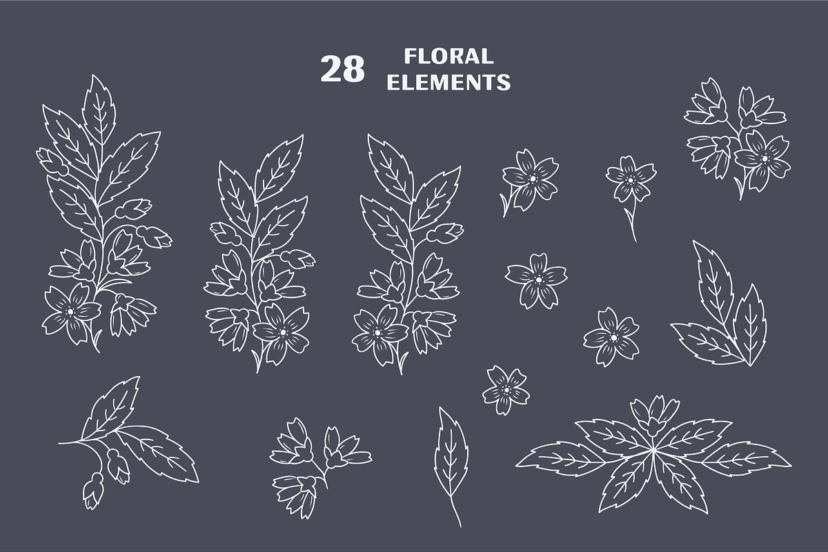 Wild Flowers Collection, a Pattern Graphic by Zim Varezhkin (Photo 7 of 8)