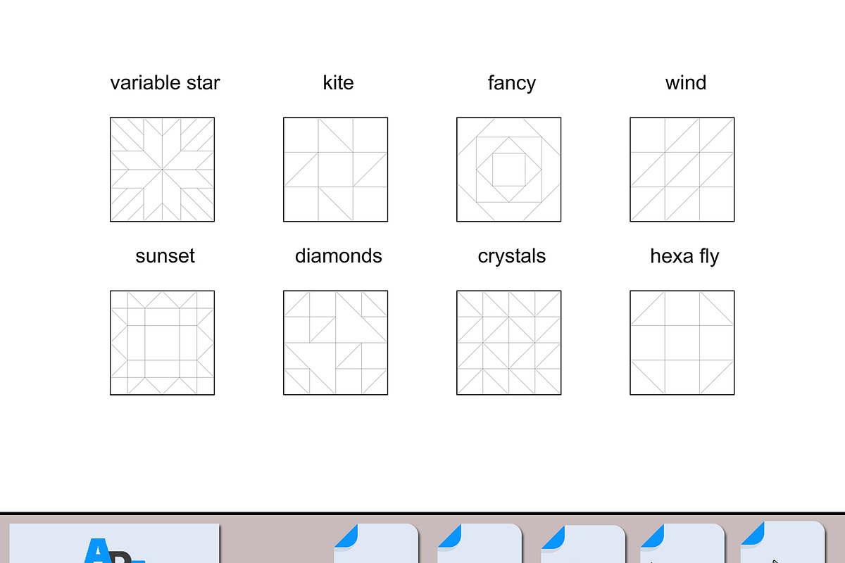 Barn Quilt Blocks Geometric Patterns, a Graphic by AtacanDigital (Photo 4 of 5)