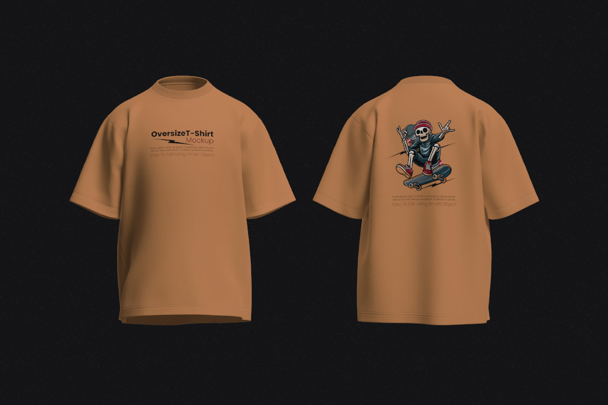 Oversize T-Shirt Mockup Bundle Set, a Shirt Mockup by Rielismee (Photo 6 of 7)