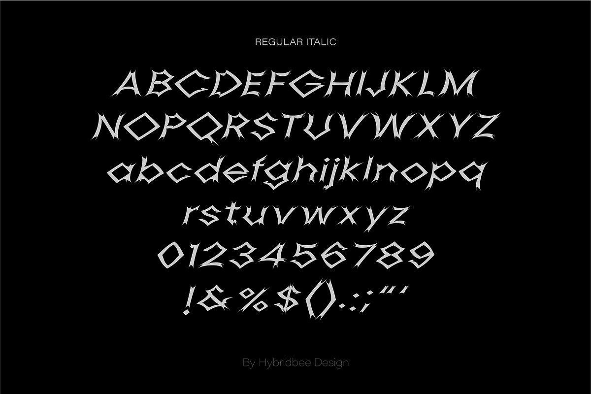 SAWTOOTH - Display Font, a Sans Serif Font by Hybridbee Design (Photo 5 of 8)