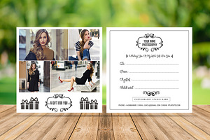 Photography Gift Certificate Card