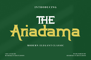 The Ariadama Serif Fonts