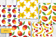 Fruits and berries seamless patterns, a Pattern Graphic by Color_Brush (Thumbnail 4 of 7)