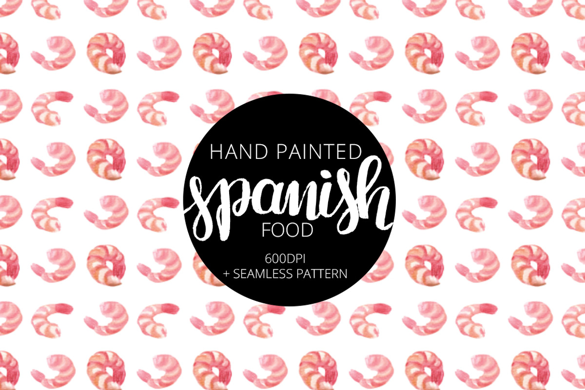 Spanish Food Set - Watercolor, a Food Illustration by RV Zarpelon (Photo 4 of 6)