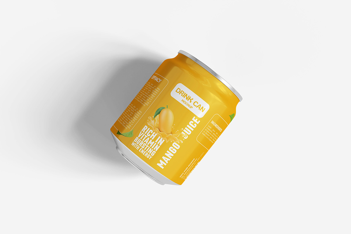 Drink Can Mockup, a Product Mockup by MrLetters (Photo 2 of 5)