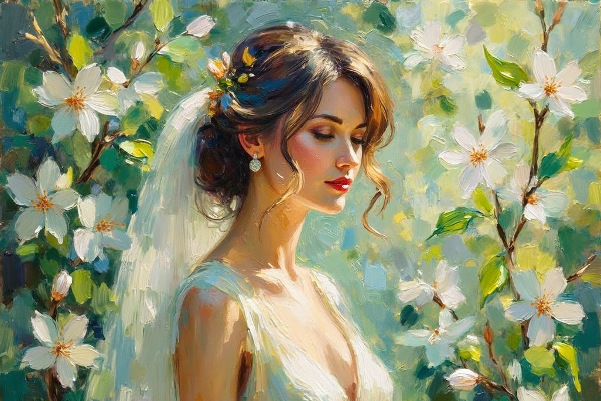 Bridal Wedding Bundle Oil Painting, an Illustration by PLUM&FIGS (Photo 25 of 25)