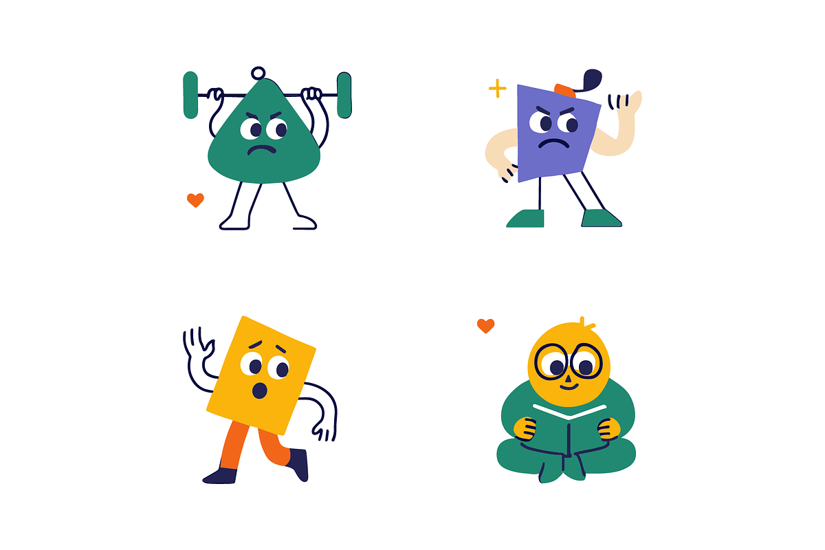 Cute Shape Character, a Graphic by HunEyy (Photo 2 of 10)