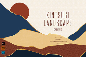 Japanese Kintsugi Landscape Creator