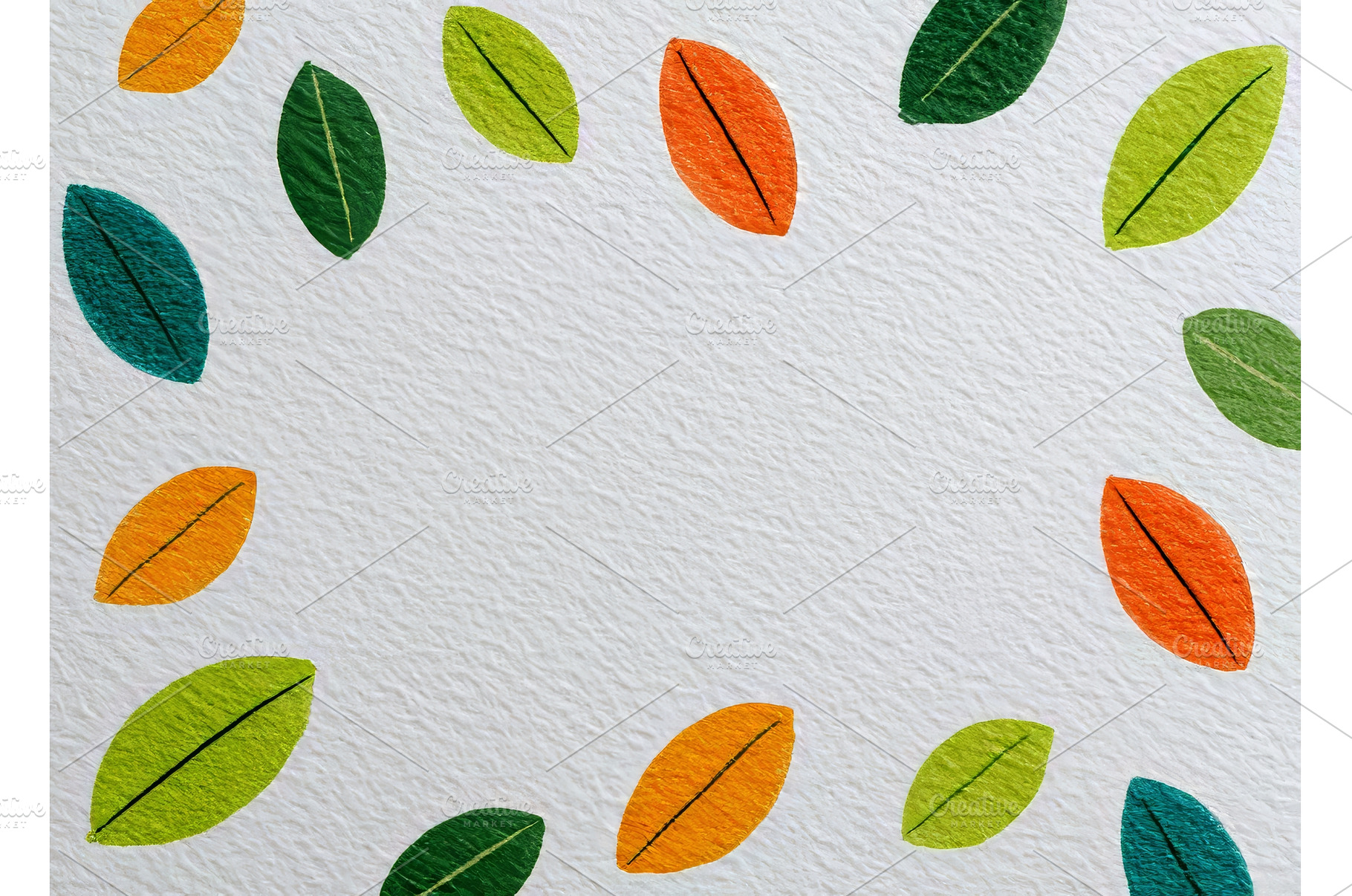 Colorful leaves and textured layers, an Abstract Photo by ZinetroN