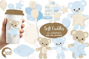 Baby Boy Bear Nursery AMB-1460