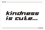 Glitch Style Font, a Sans Serif Font by JNJ Studio (Thumbnail 9 of 10)