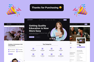 Elearning Online Course Web UI Kit