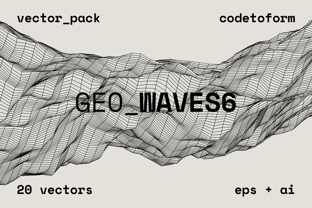 GEO_WAVES6 Vector Pack, a Graphic by codetoform (Photo 1 of 21)