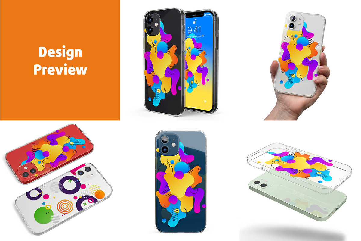 Phone 12 Clear Case, an iPhone Mockup by Colatudo Store (Photo 3 of 8)