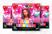 Birthday Party Flyer Design, a Flyer Template by Shajib Shikder (Thumbnail 2 of 2)