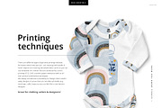 Baby Long Sleeve Bodysuit Mockup Set, a Bottom Mockup by creatsy5 (Thumbnail 3 of 7)