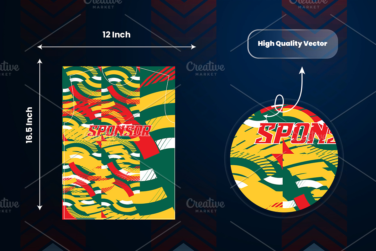 Abstract Sports Jersey Pattern, a Sport Illustration by samsulpassive (Photo 3 of 3)