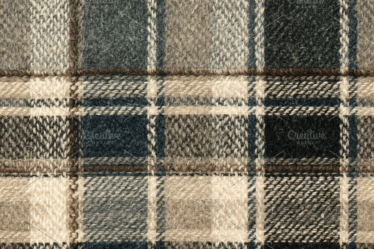 Seamless pattern woolen plaid fabric creating a warm pattern, we, a Pattern Graphic by Studio ANNA