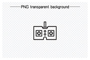 Video Gamepad Line Icons Set, an Outline Icon by Designfour (Thumbnail 3 of 7)