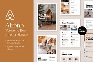 Airbnb Welcome Book & Signs Template