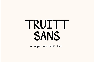 Truitt Sans - Simple Sans Font