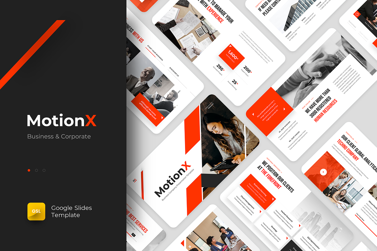 Corporate Business Google Slides, a Presentation Template by YossyOneStd (Photo 1 of 5)