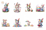 Easter Bunny Clipart PNG, Cute., an Animal Illustration by KennedyStudio (Thumbnail 2 of 4)