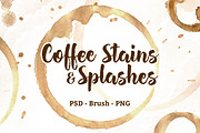 Coffee Stains and Splashes, an Object Graphic by VividFrame (Thumbnail 1 of 5)