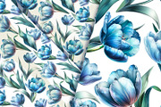 Blue Tulips Beautiful Set, a Decorative Illustration by Shabbypie (Thumbnail 13 of 22)