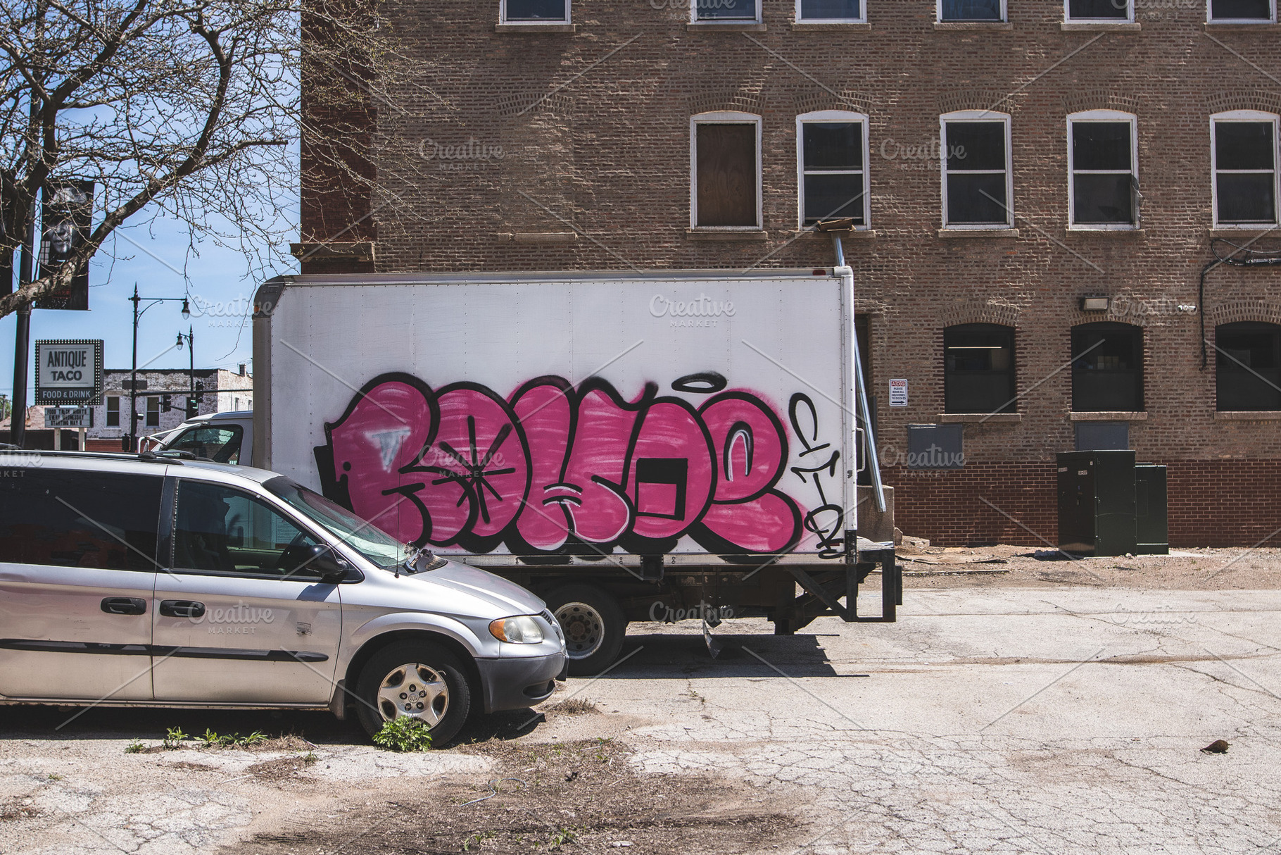 Graffiti stock photo containing graffiti and graffiti art, an Abstract Photo by MARCONOISEY